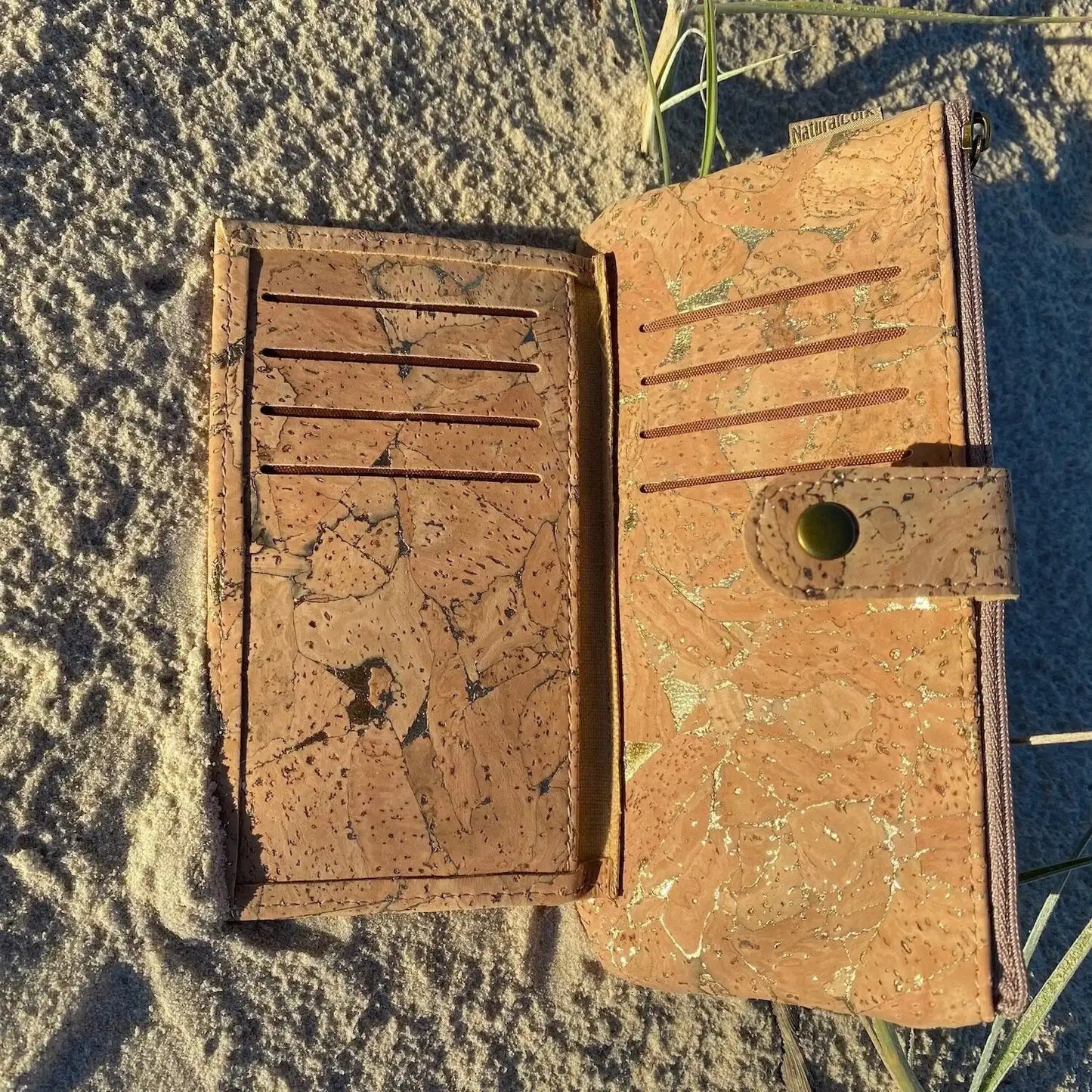 Cork Wallet with Gold or Silver - Jesse