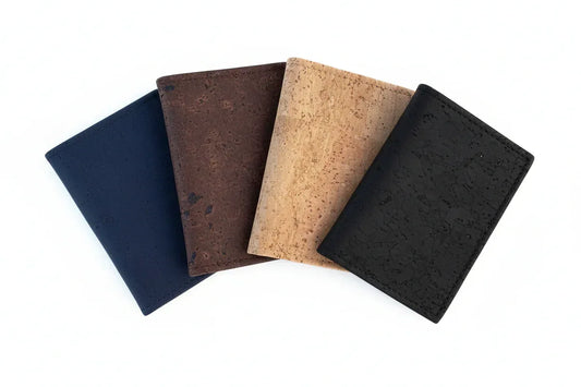 Compact Cork Wallet with RFID Protection - Loui | Vegan Leather - The Cork Shop 