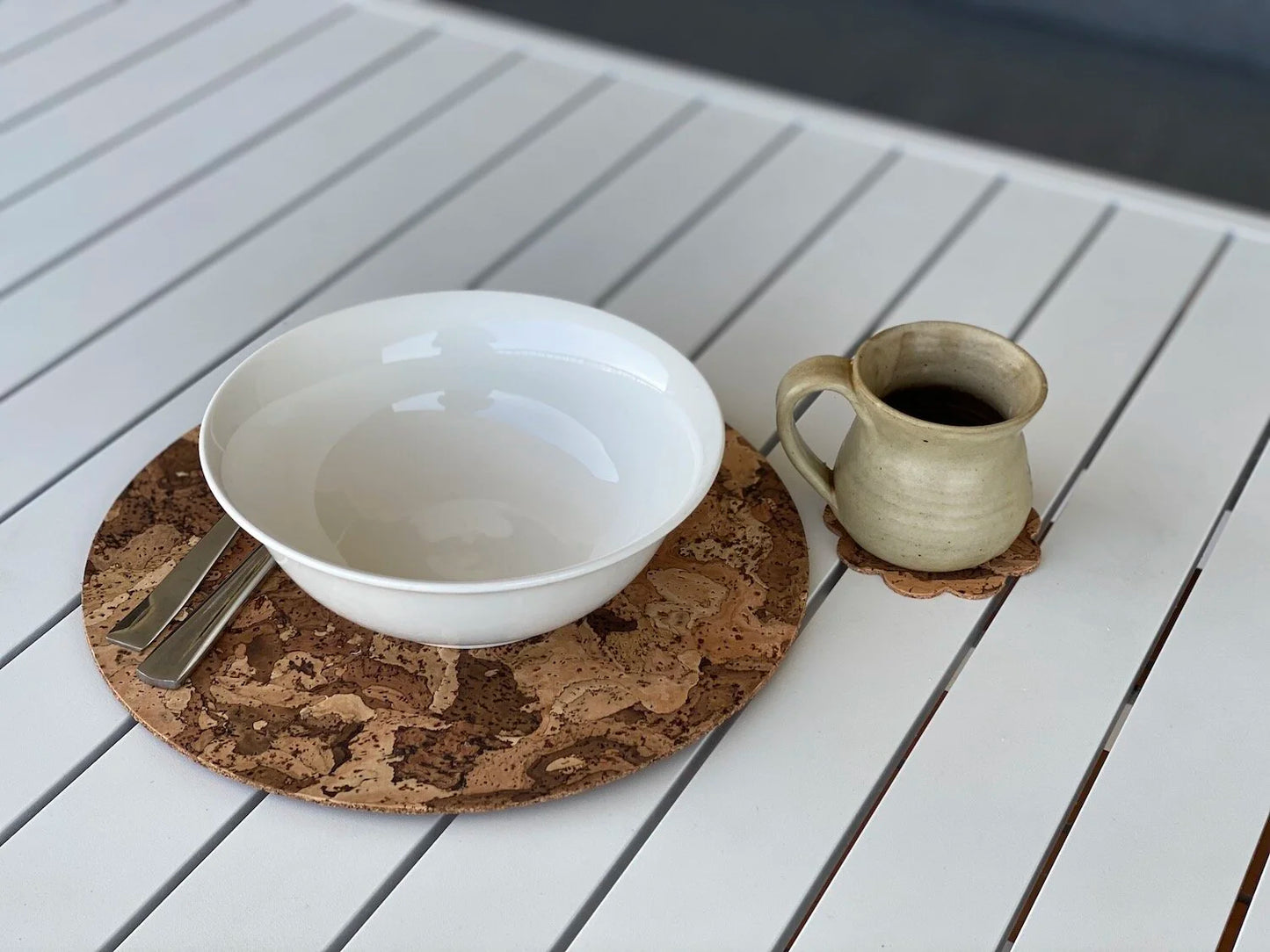Natural Cork Placemat- Round