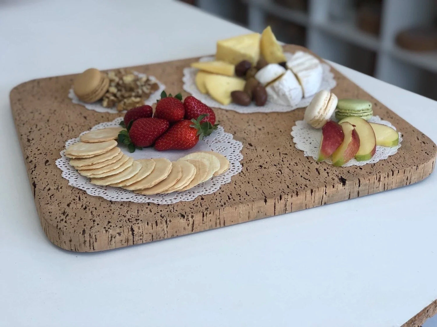 NEW~Unique Cork Platters