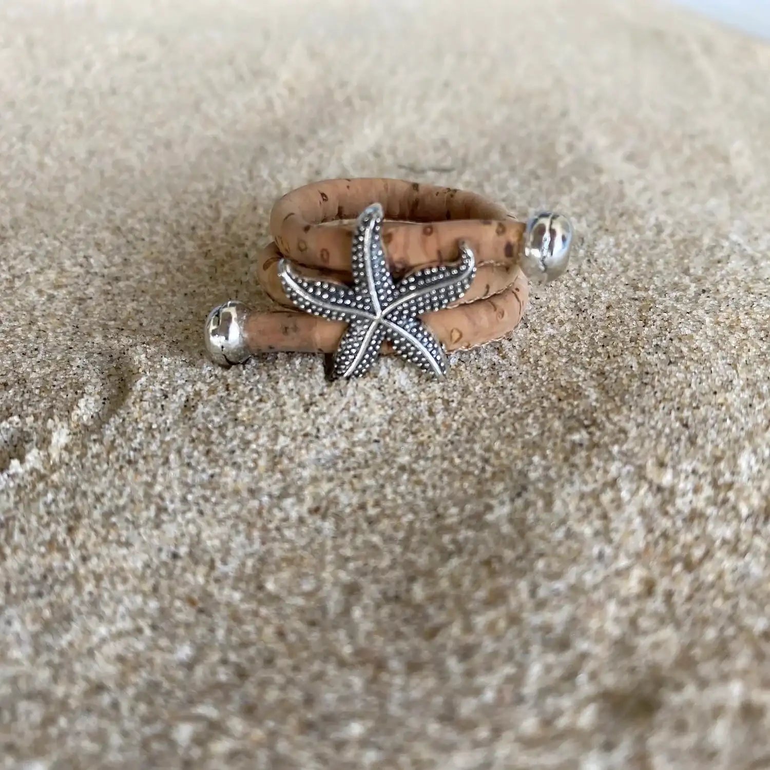 Handmade Cork Starfish Bracelet
