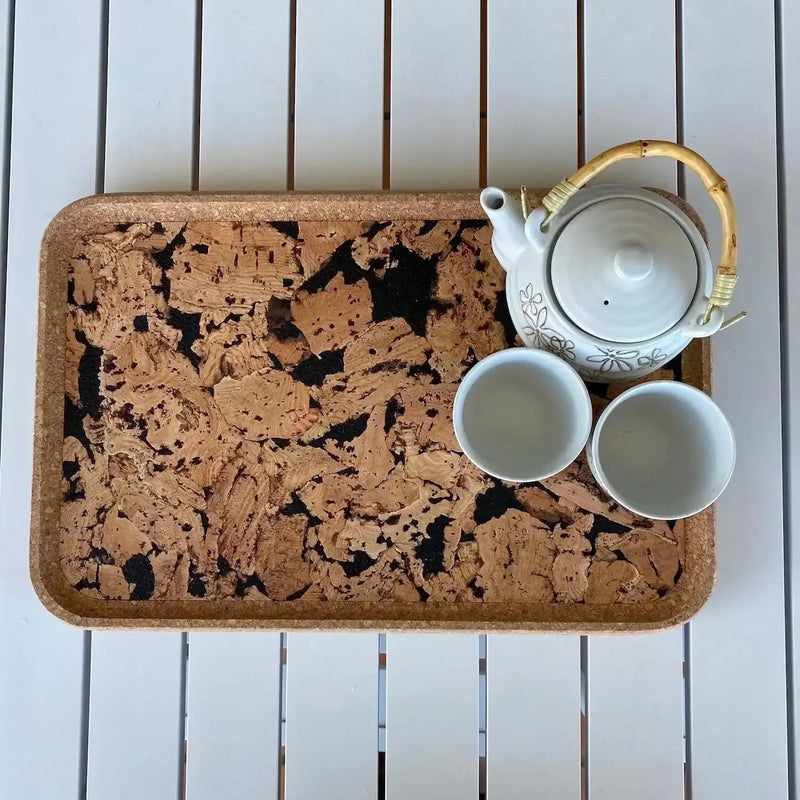 Large Cork Tray - Handcrafted in Portugal | Heat-Proof Non-Slip - The Cork Shop 