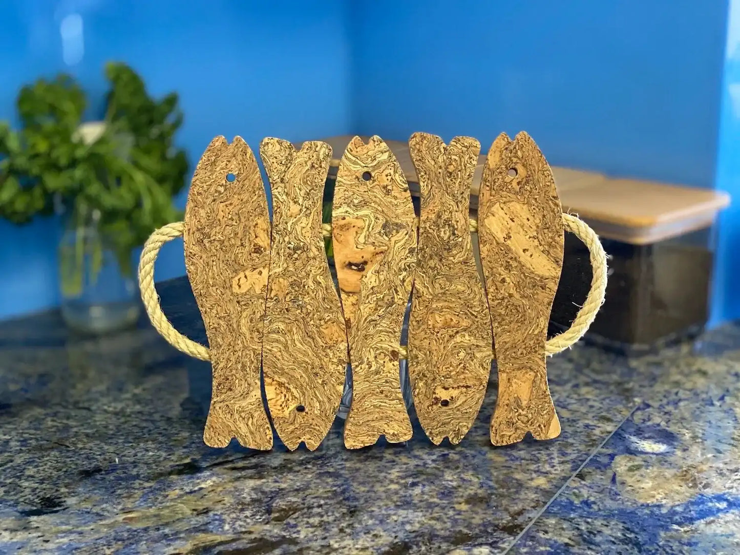 Cork and Rope Fish Trivet