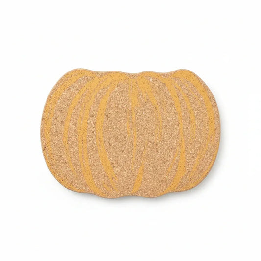Natural Cork Pumpkin Trivet - Seasonal Kitchen Decor | Heat-Resistant - The Cork Shop 