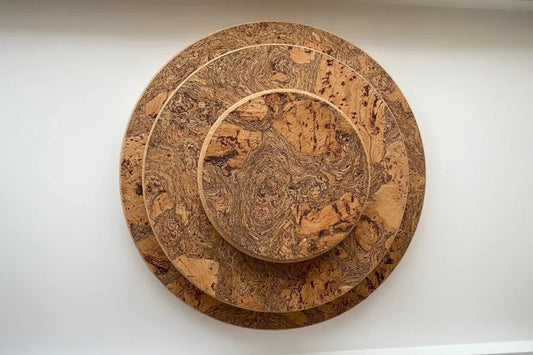 Unique Cork Round Trivet - Handcrafted in Portugal | 3 Sizes - The Cork Shop 